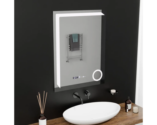 Oglinda LED Colectia Marcello Funghi Dreptunghiulara cu Functie Dezaburire si Sistem Touch, model W07/60x80cm