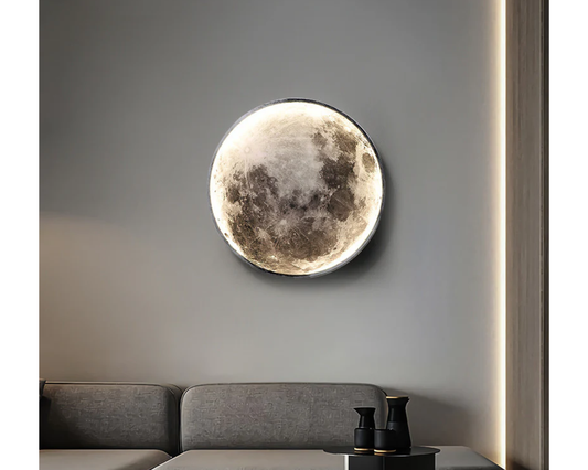 Aplica LED Decorativa Luna 34W Diametru 50CM Lumina Calda Neutra Rece 3000/4000/6000K