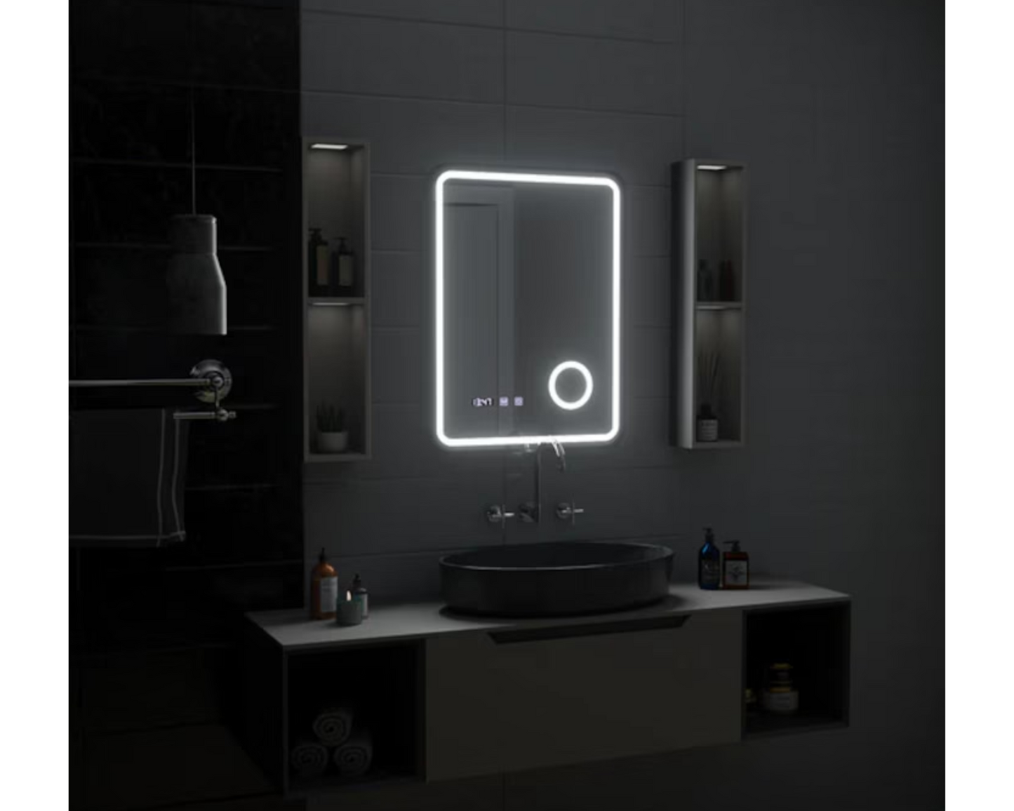 Oglinda LED Touch 60x80 cm Functie Dezaburire Colectia Marcello Funghi S80