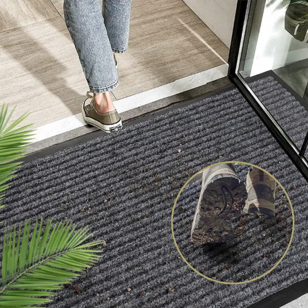 Covoras intrare antiderapant -mocheta si cauciuc- D3G- 90x150cm