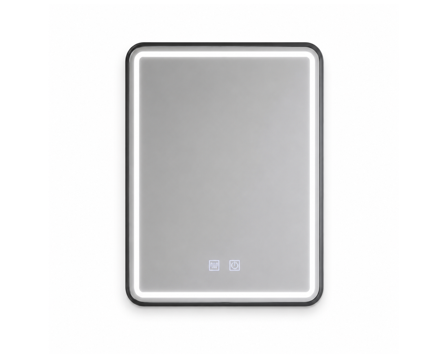 Oglinda LED Touch, Rama Neagra si Dezaburire, E03/60x80 cm, Colectia Korman Technik