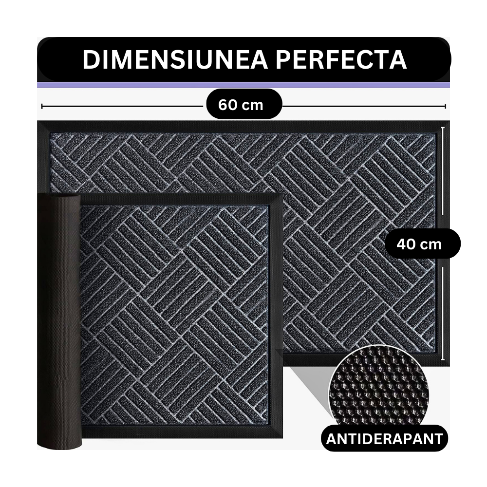 Covoras intrare polipropilena si cauciuc- DM19 - 60x40 cm