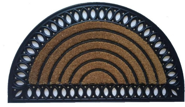 Covoras intrare fibra de cocos DM 105 -75x45 cm -semicerc